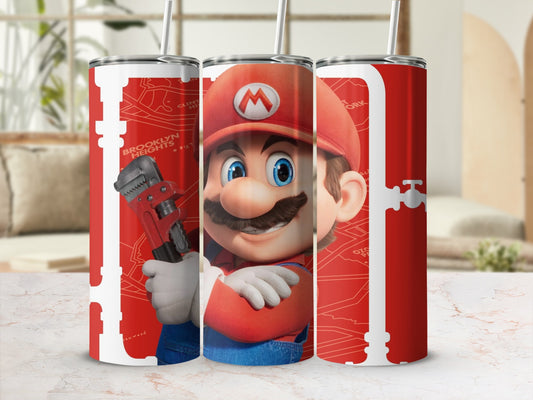 Brooklyn Heights Mario design insulated tumbler