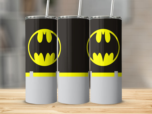 Batman Symbol On Dark Background Double Bat Tumblers