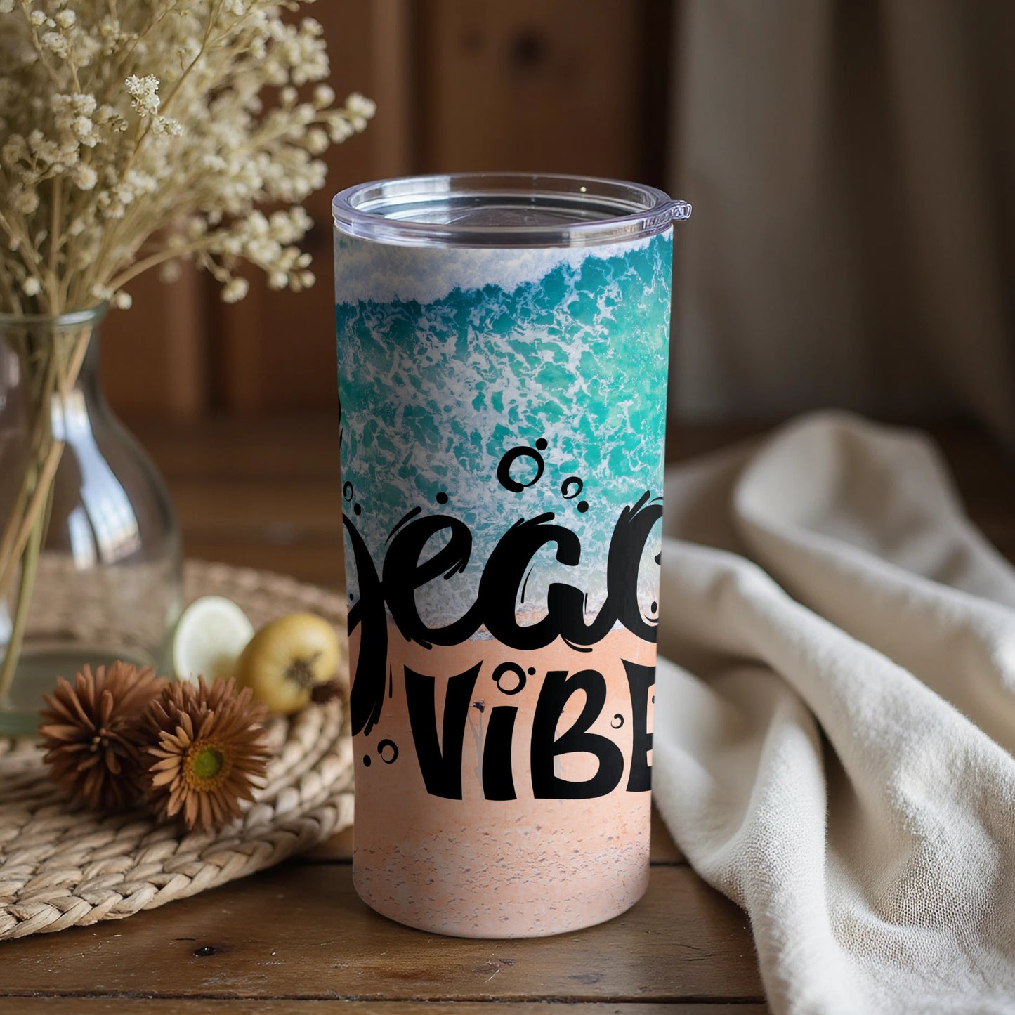 Beach Vibes Tumbler for Refreshing Drinks
