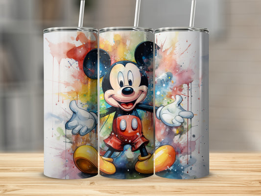 Vibrant Disney Character Tumbler for Colorful Drinks