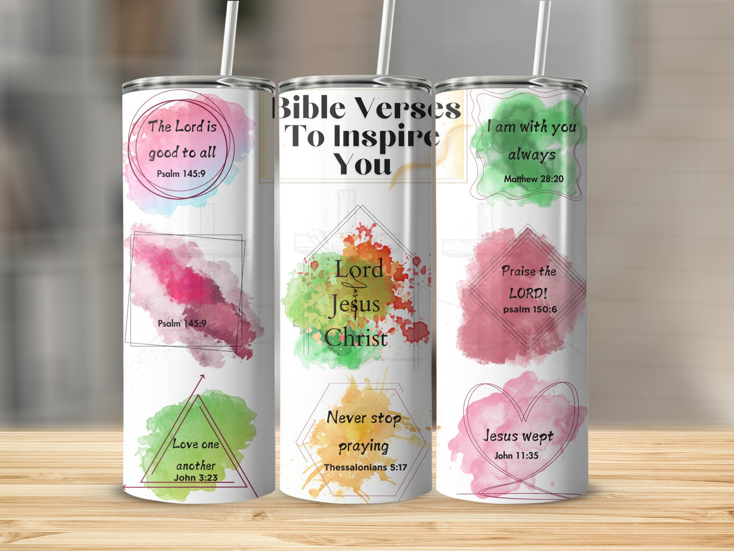 Bible Verses To Inspire You Stainless Steel Tumbler