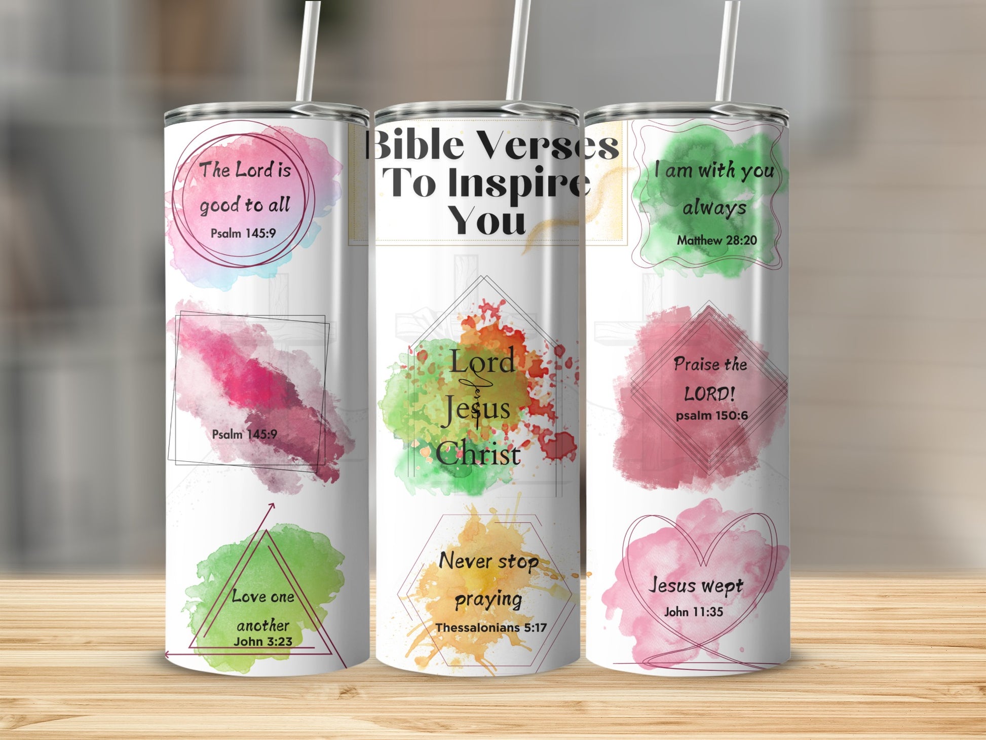 Bible Verses To Inspire You Stainless Steel Tumbler