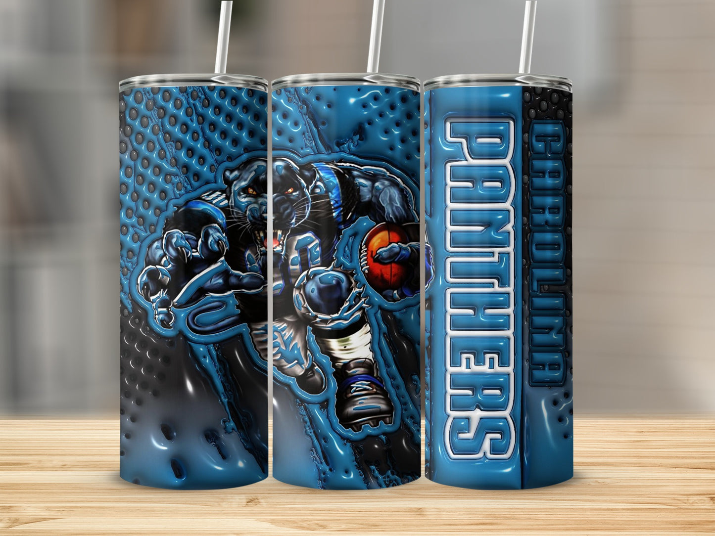 Carolina Panthers Football Team Design Panthers Tumblers