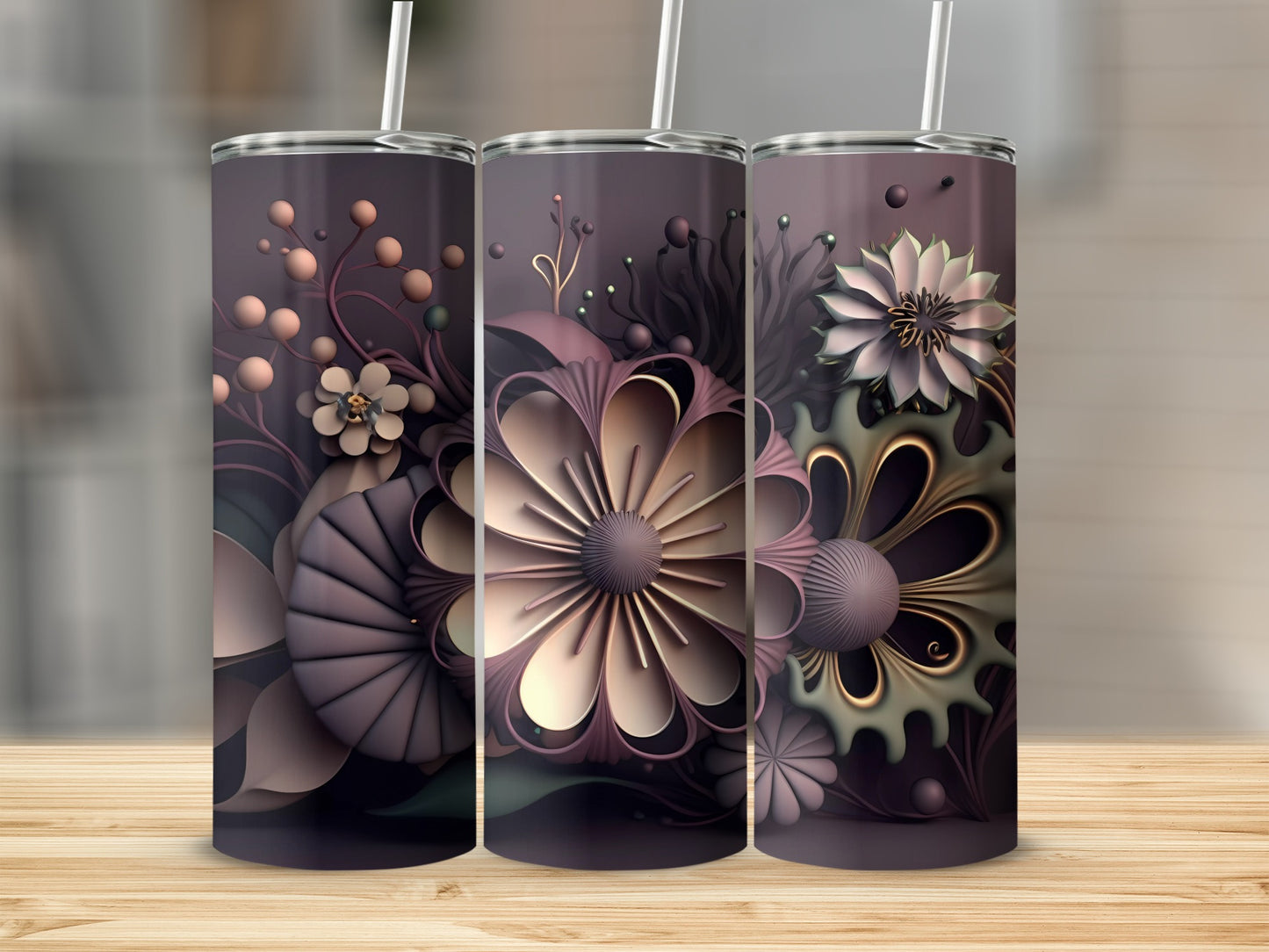 Elegant Floral Design Insulated Tumblers perfect gift