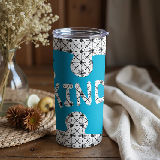 Be Kind Puzzle Piece Design Insulated Tumbler