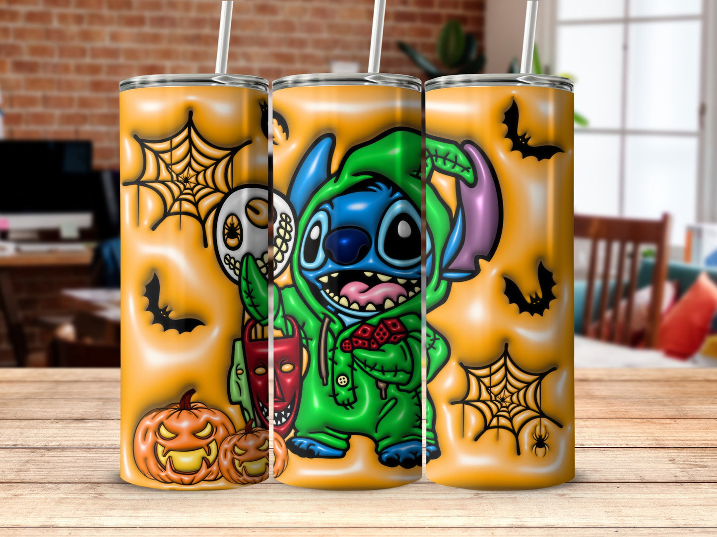 Adorable Halloween Stitch Themed Tumbler for Everyone