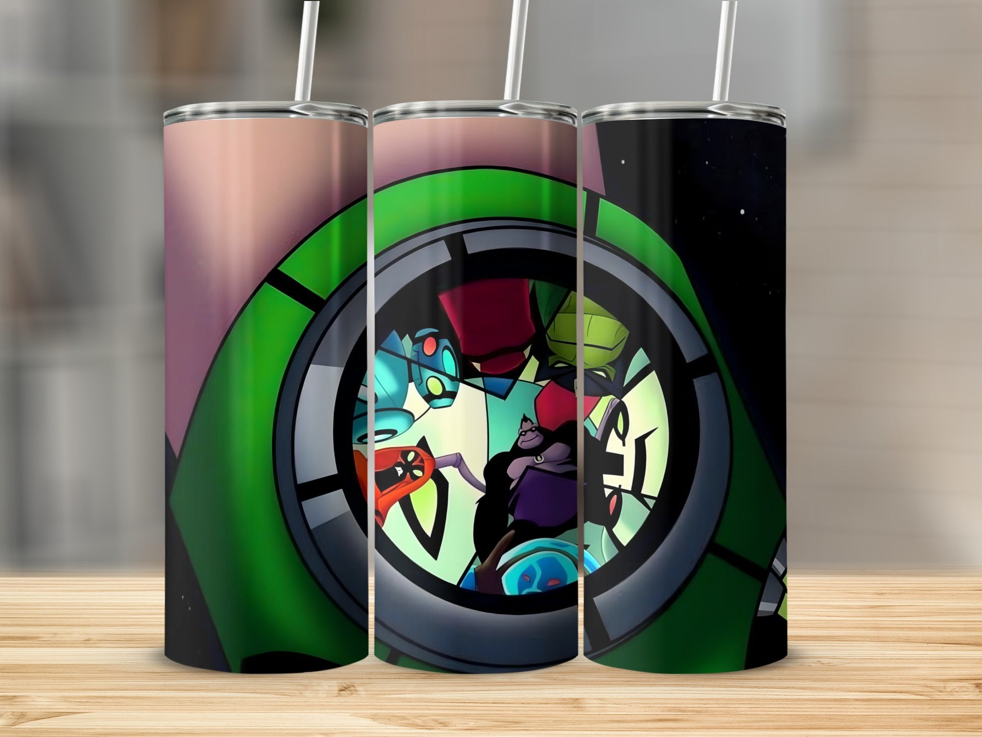 Alien Symbol Design Travel Tumbler 20oz Cup Flask