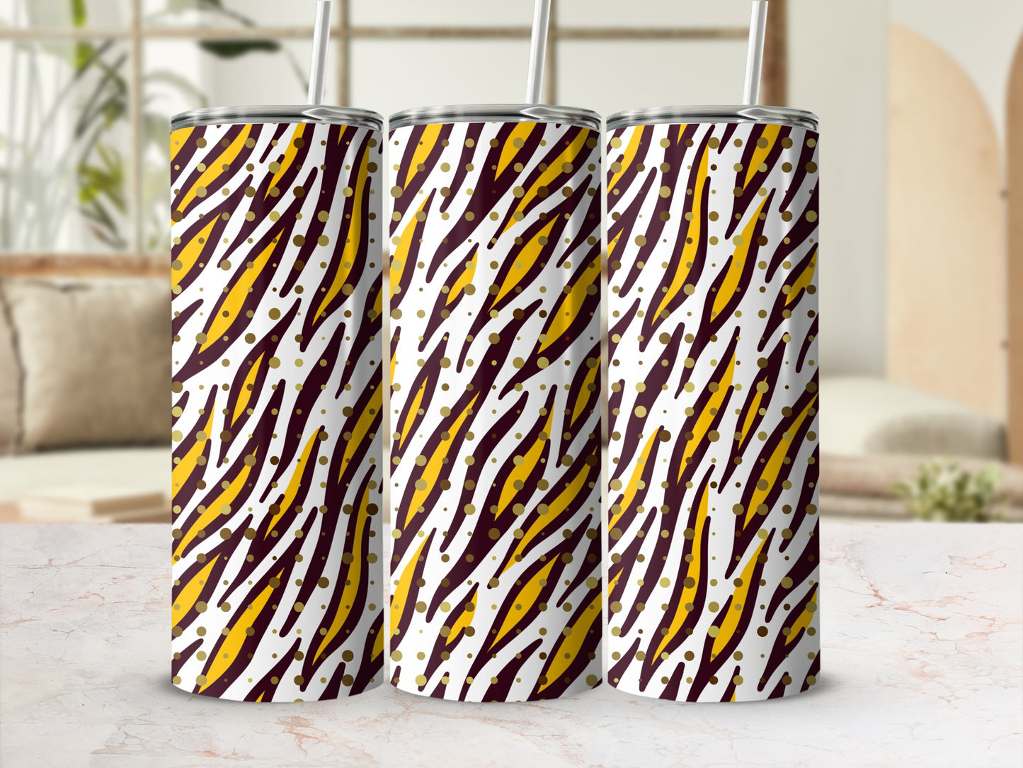 Vibrant Abstract Pattern Tall Tumbler Drinkware Product