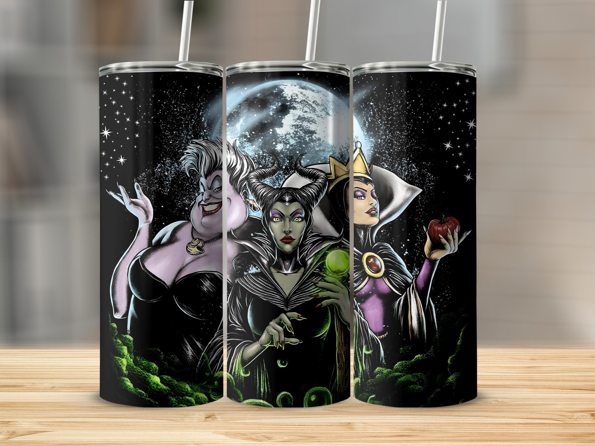 Villainous Characters Themed Tumbler 20oz Stainless Steel