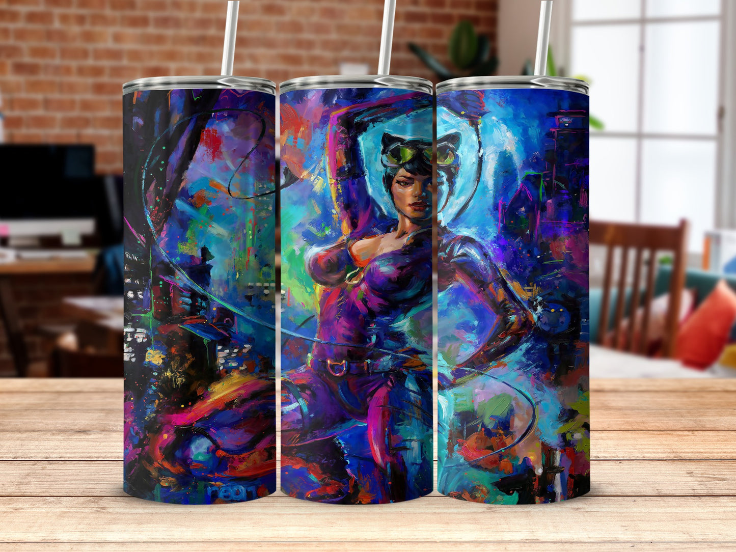Catwoman Artistic Vibrant Colors Tumbler product type