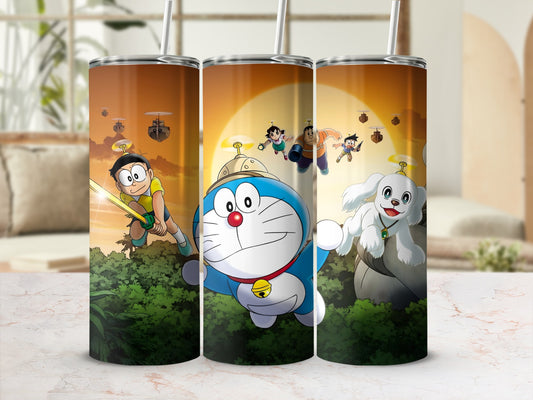 Doraemon Adventures Insulated Tumbler with Straw