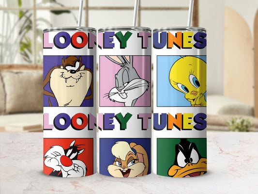 Colorful Looney Tunes Tumbler Collection Set of 3