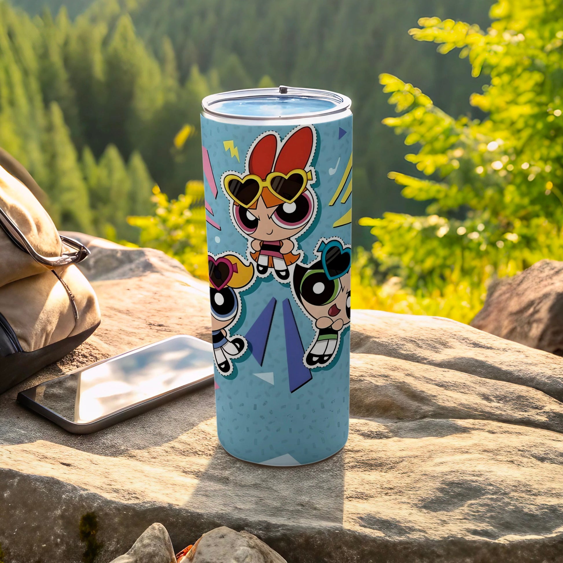 Stylish Powerpuff Girls Travel Tumbler for Outdoor Adventures