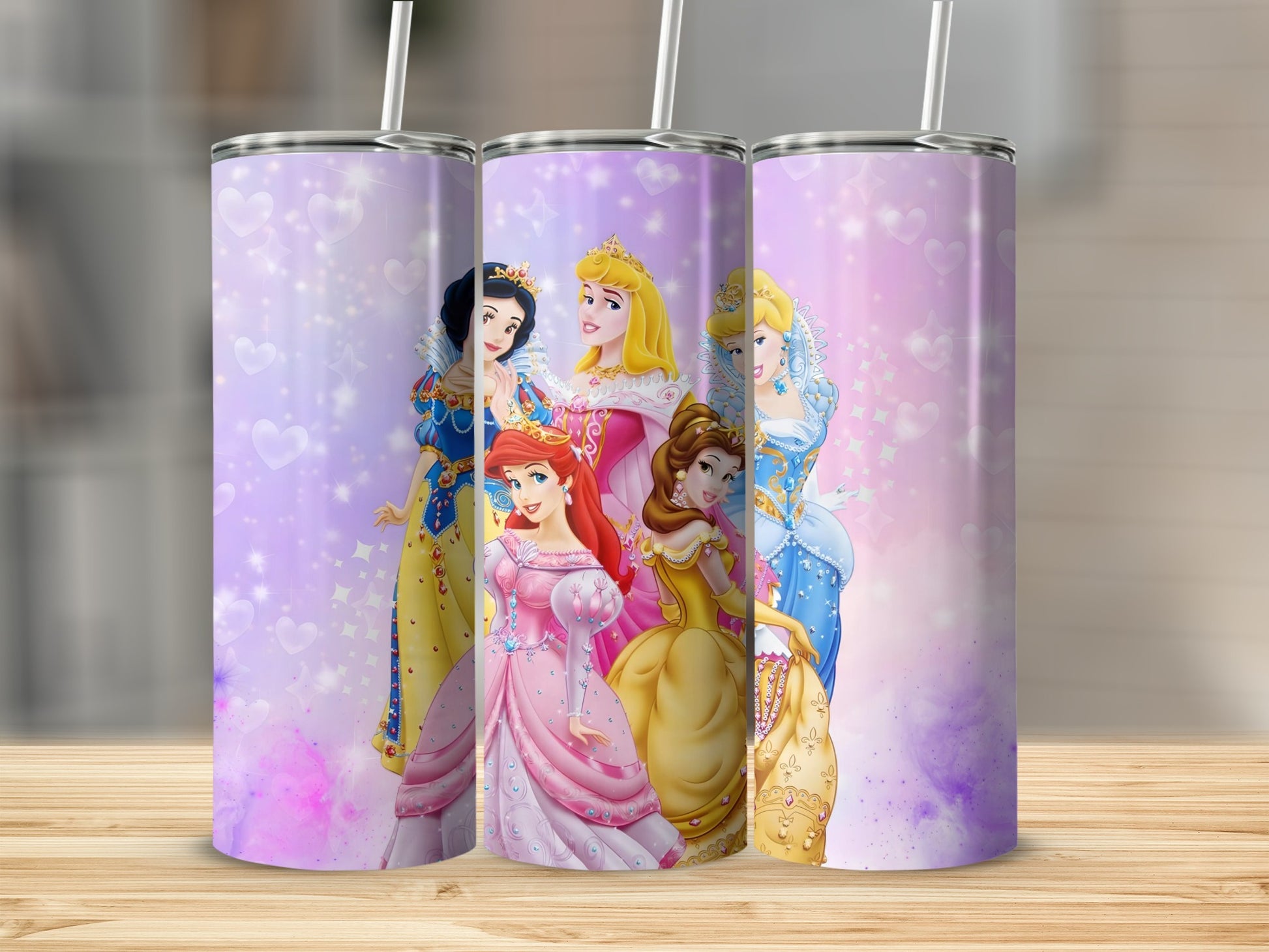 Disney Princess Characters Tumbler for Young Girls