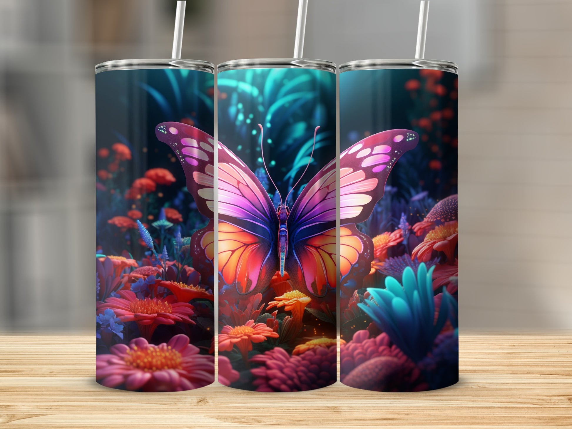 Vibrant Butterfly Fantasy Garden Tumbler product type
butterfly
tumbler
floral
garden
nature
vibrant
colorful
fantasy
magical
drinkware
design
art
glowing
beautiful
bright
pink
purple
orange
blue
flower