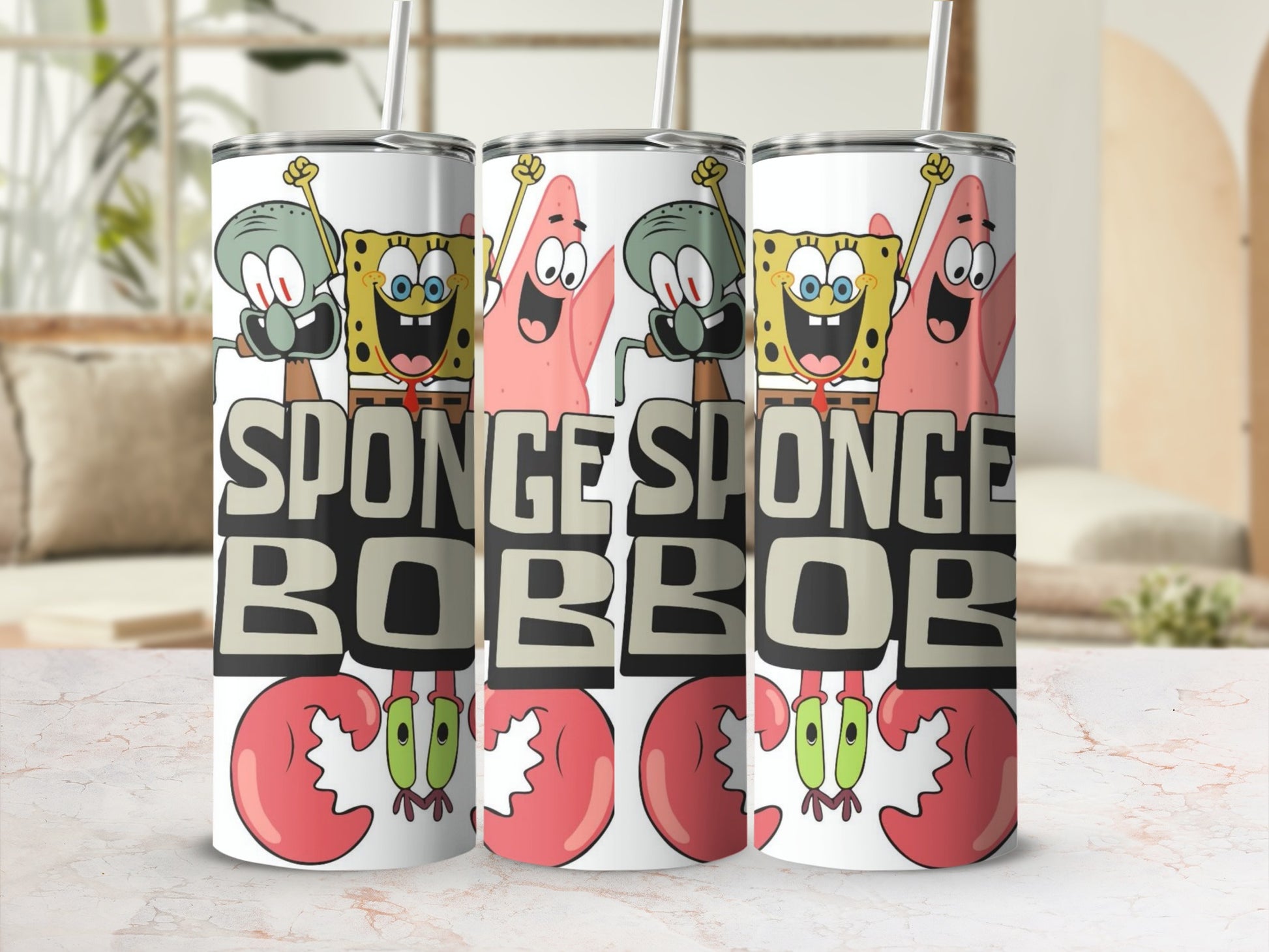 SpongeBob SquarePants Characters Cartoon Tumbler