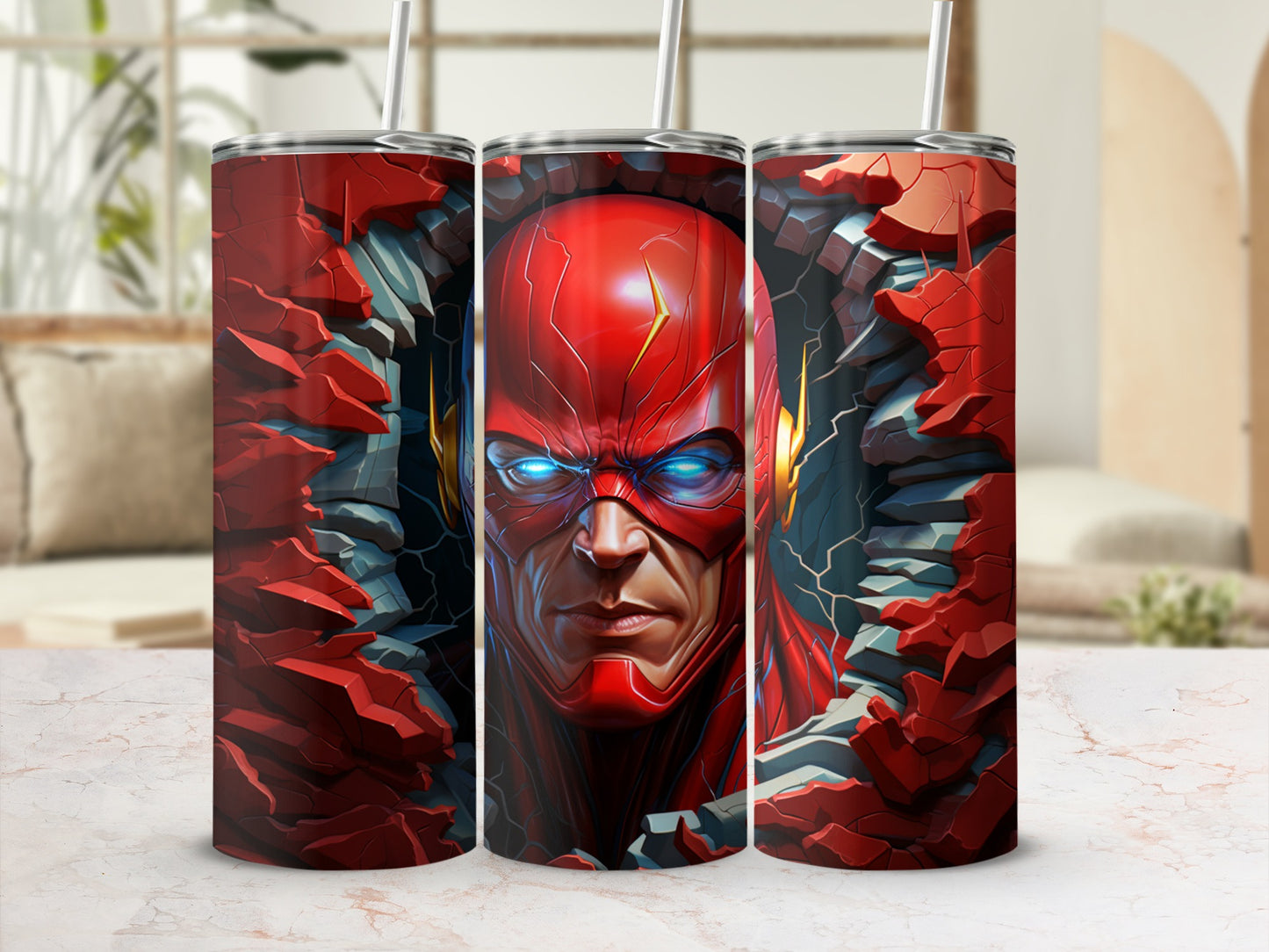 Vivid Flash Superhero Villain Insulated Tumbler Cup