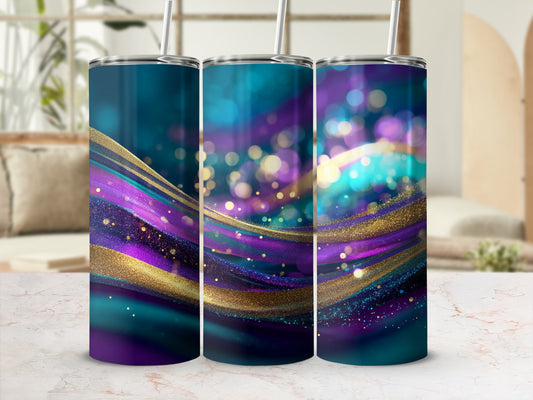 Vibrant Glitter Swirl Abstract Art Design product type