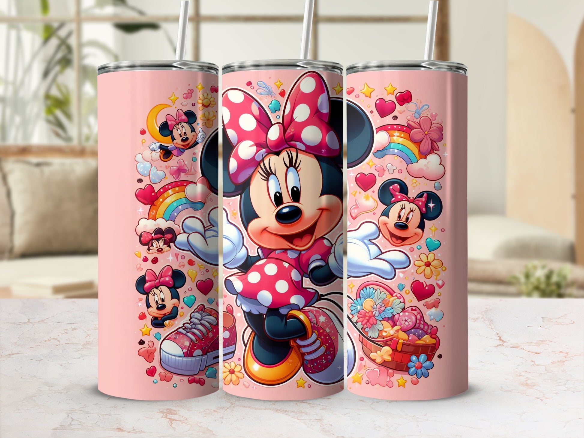 Colorful Cartoon Character Insulated Tumblers