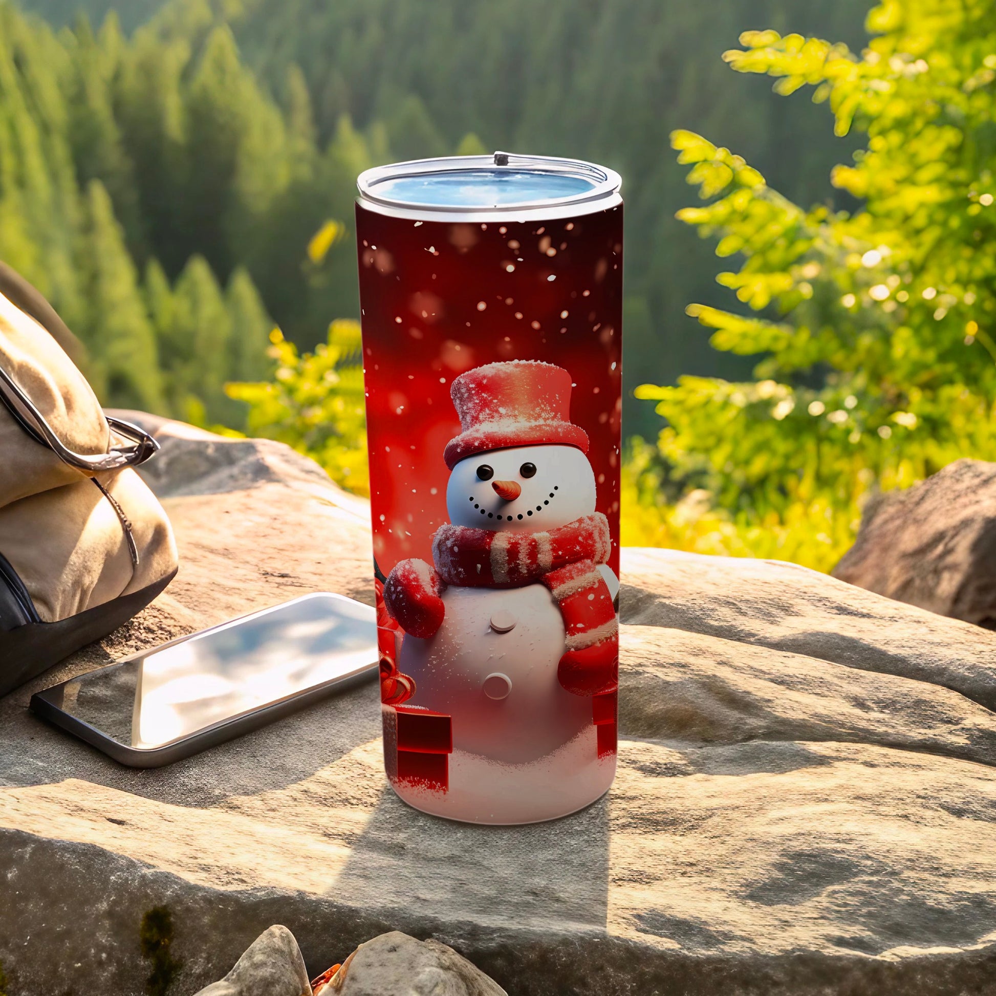 Festive Snowman Outdoor Adventure Insulated Tumbler