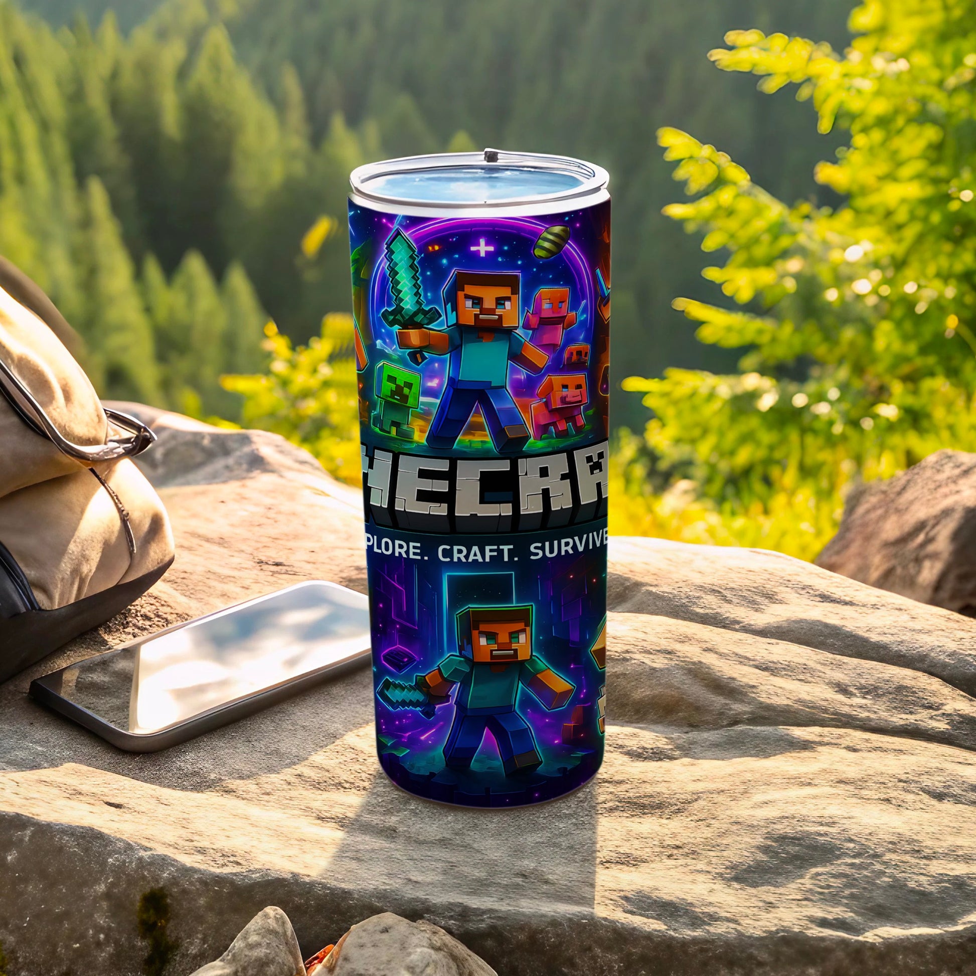 Minecraft Explore Craft Survive Tumbler Cup for Fans