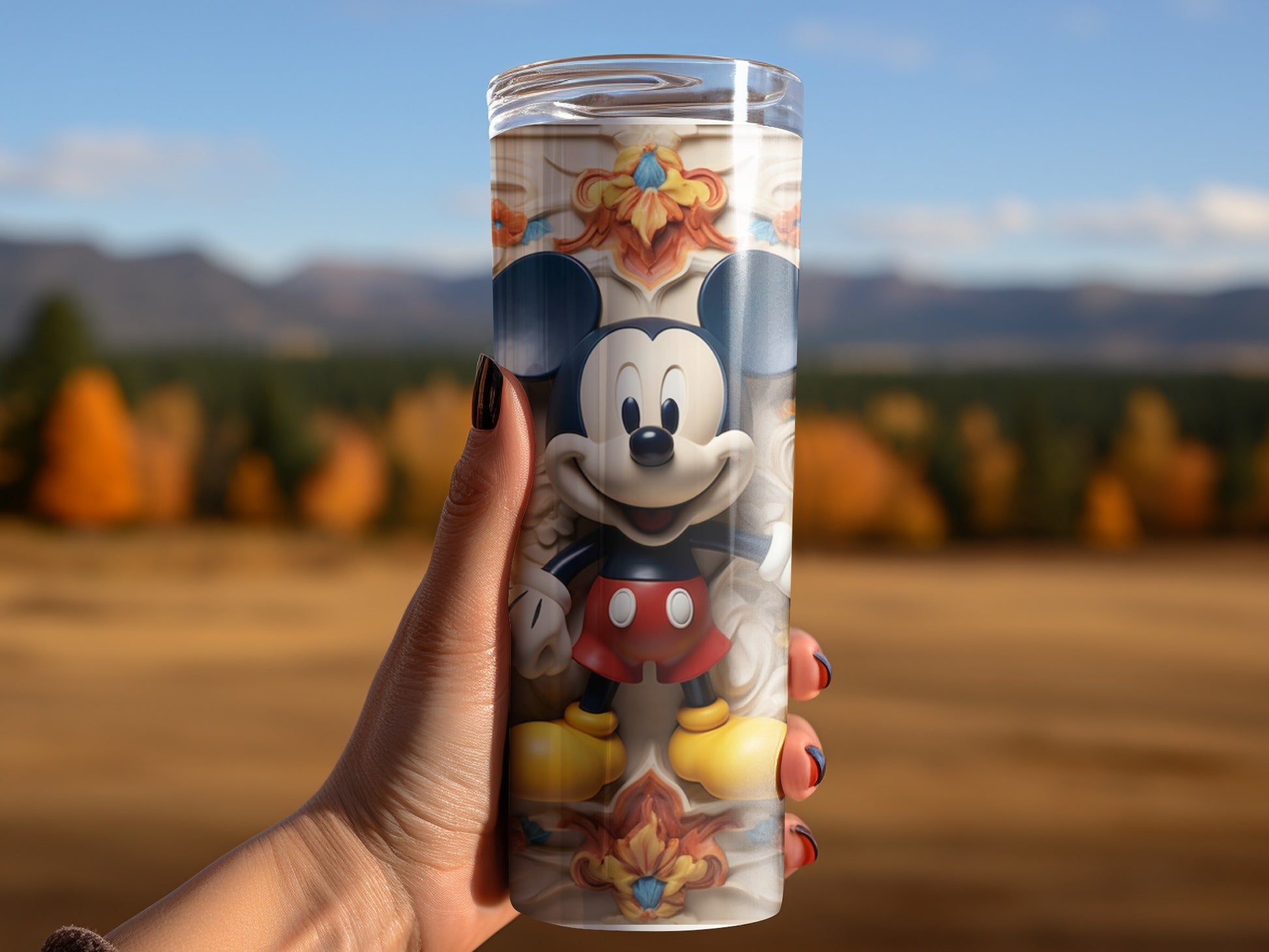 Mickey Mouse Themed Travel Tumbler for Your Drinks