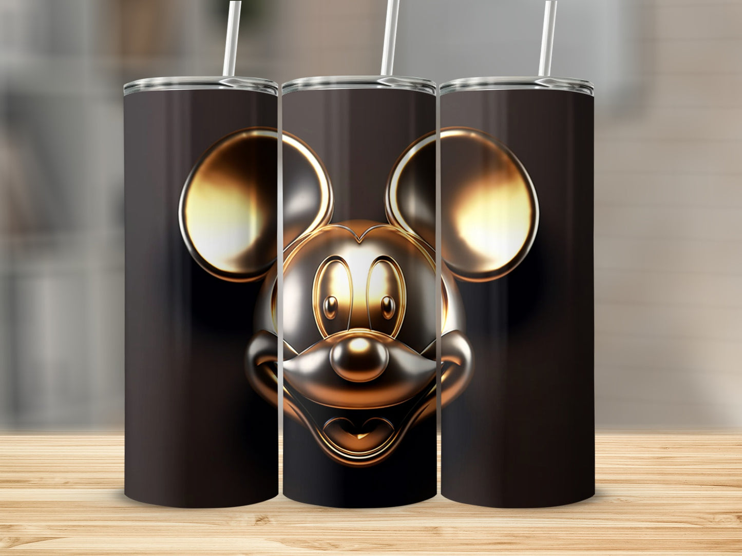 Shiny Mickey Mouse Design on Tumbler Drinkware Product