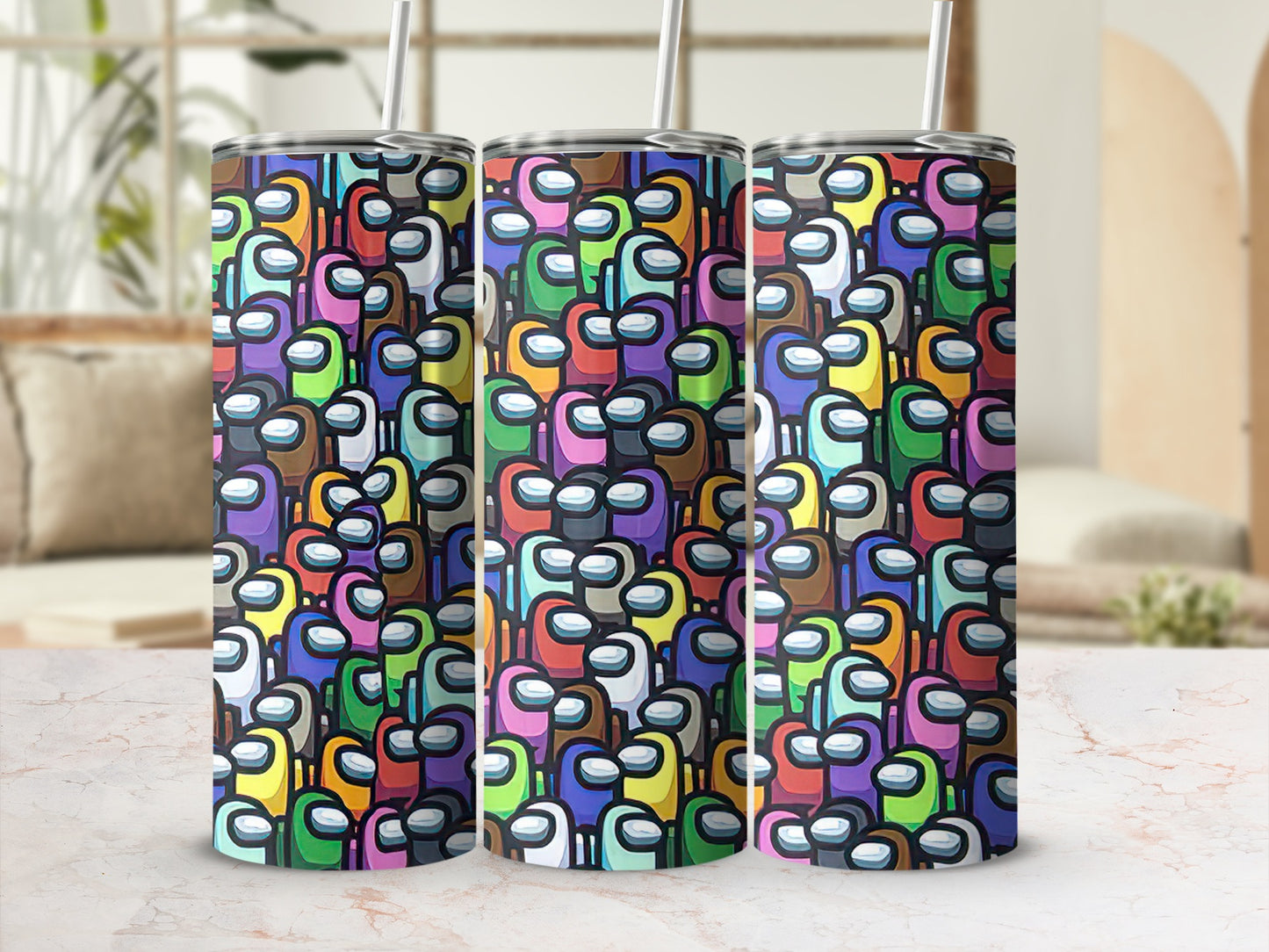 Colorful Patterned Vacuum Insulated Tumbler Product