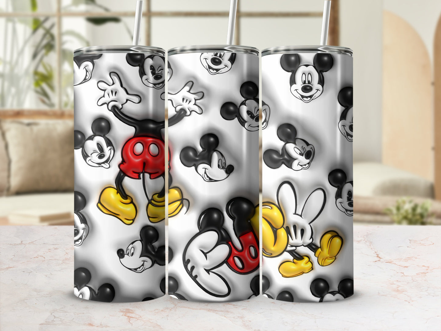 Vintage Style Mickey Mouse Character Tumbler