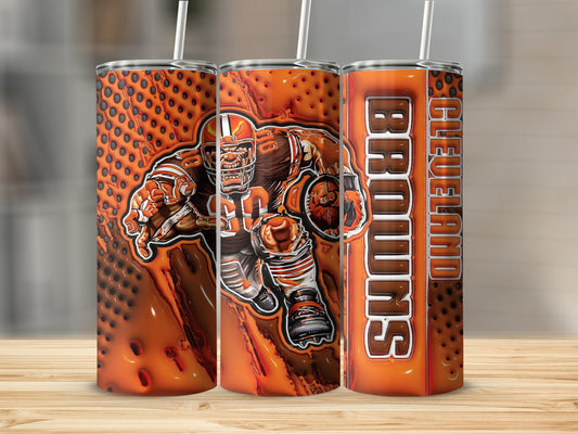 Cleveland Browns Football Team Number 80 Image Tumblers