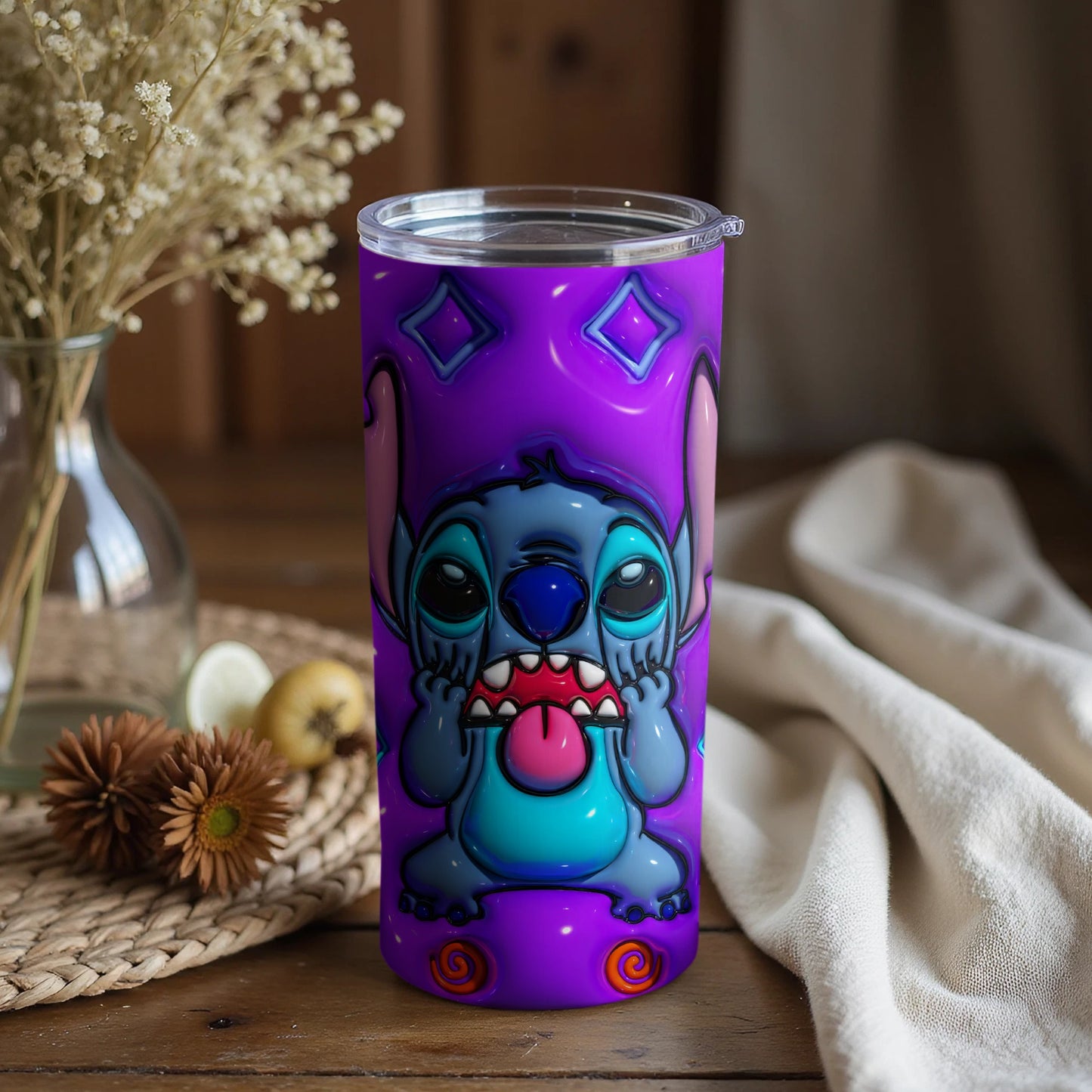 Vibrant Hilarious Alien Character Insulated Tumbler
