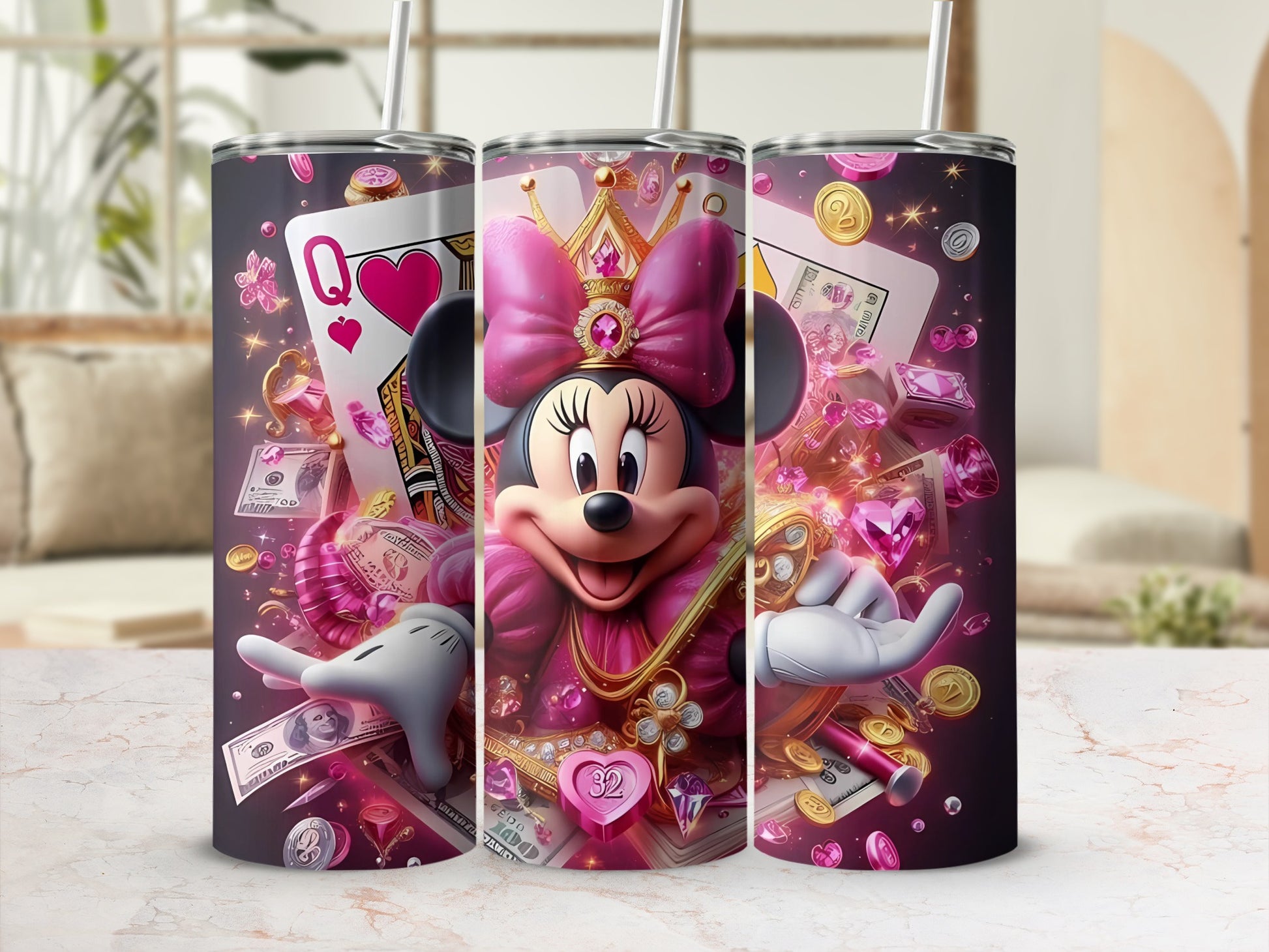 Minnie Mouse Queen Design Insulated Tumbler
