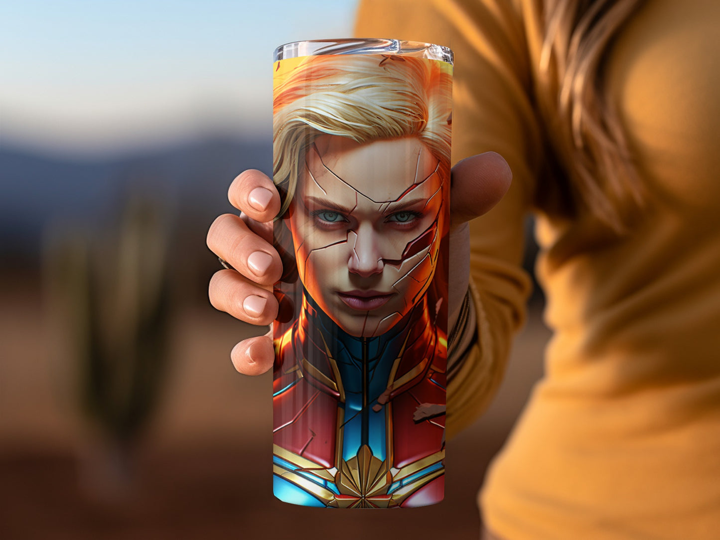 Superhero Inspired Graphic Tumbler for Fans