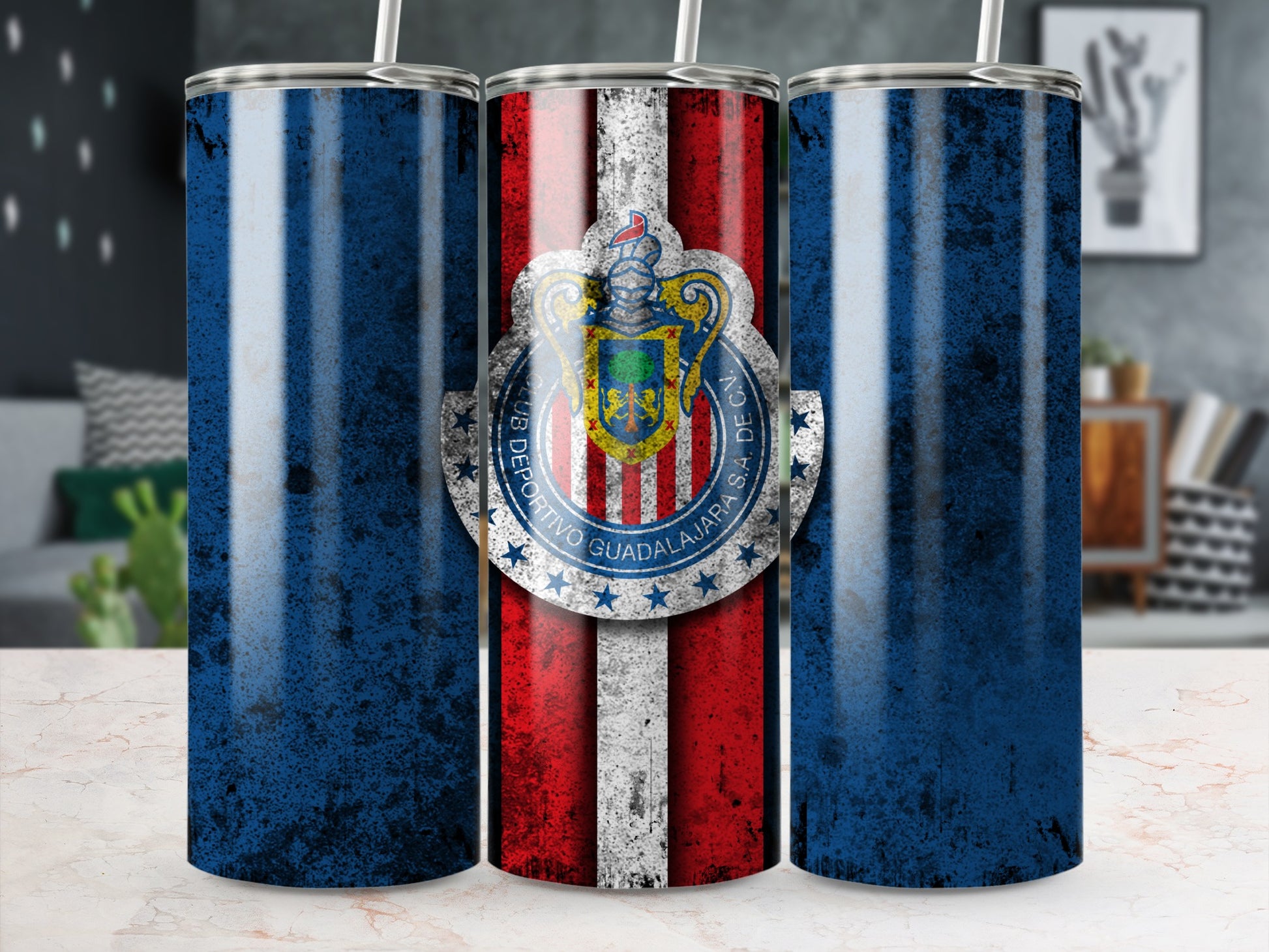 Deportivo Guadalajara Emblem Design Tumbler Cup