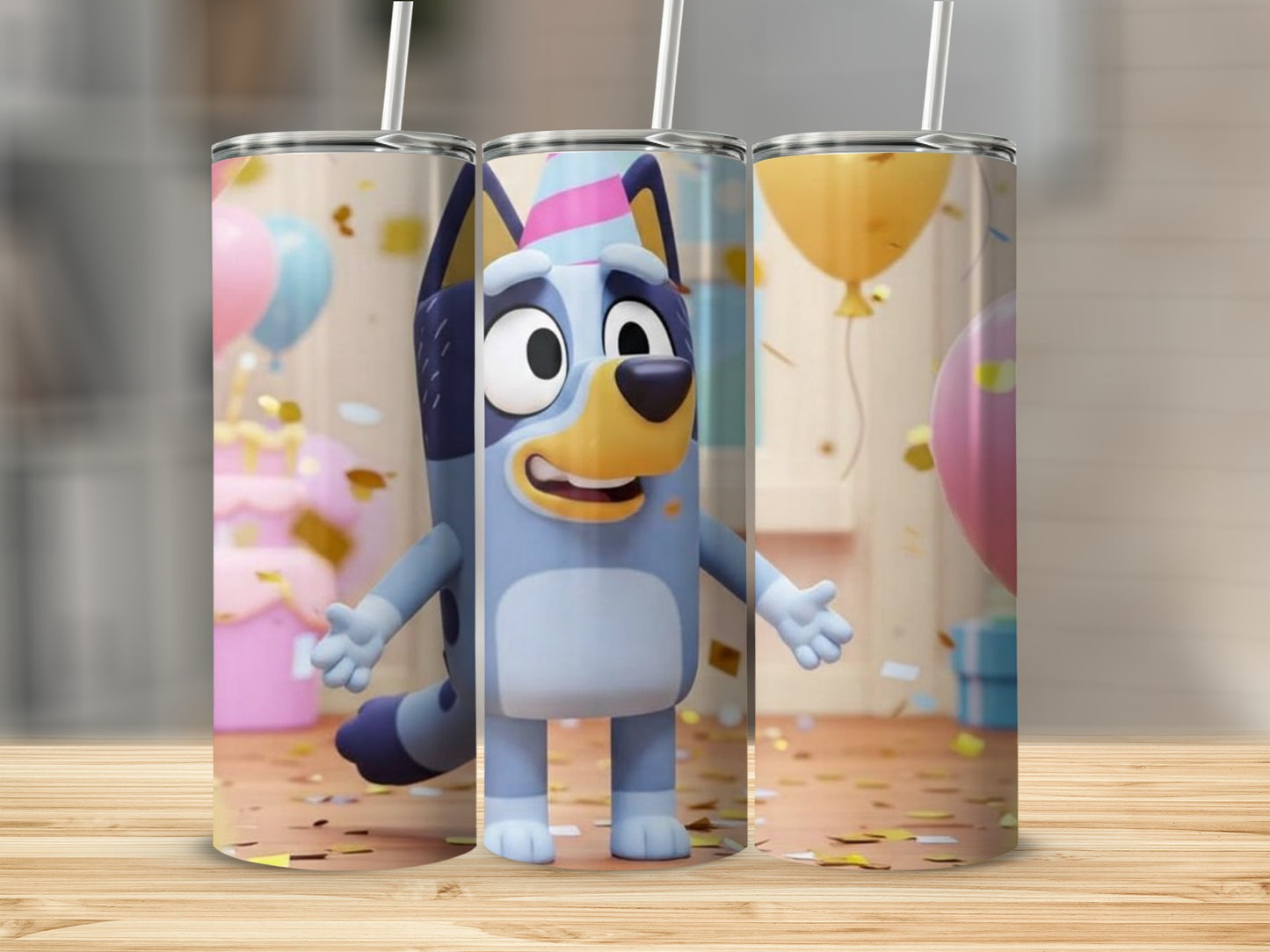 Cute Cartoon Dog Character Party Theme Tumbler