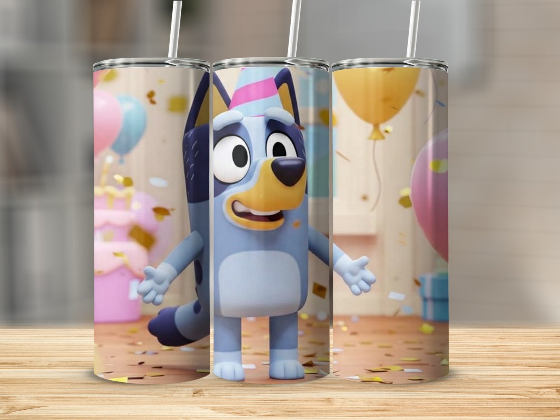 Cute Cartoon Dog Character Party Theme Tumbler