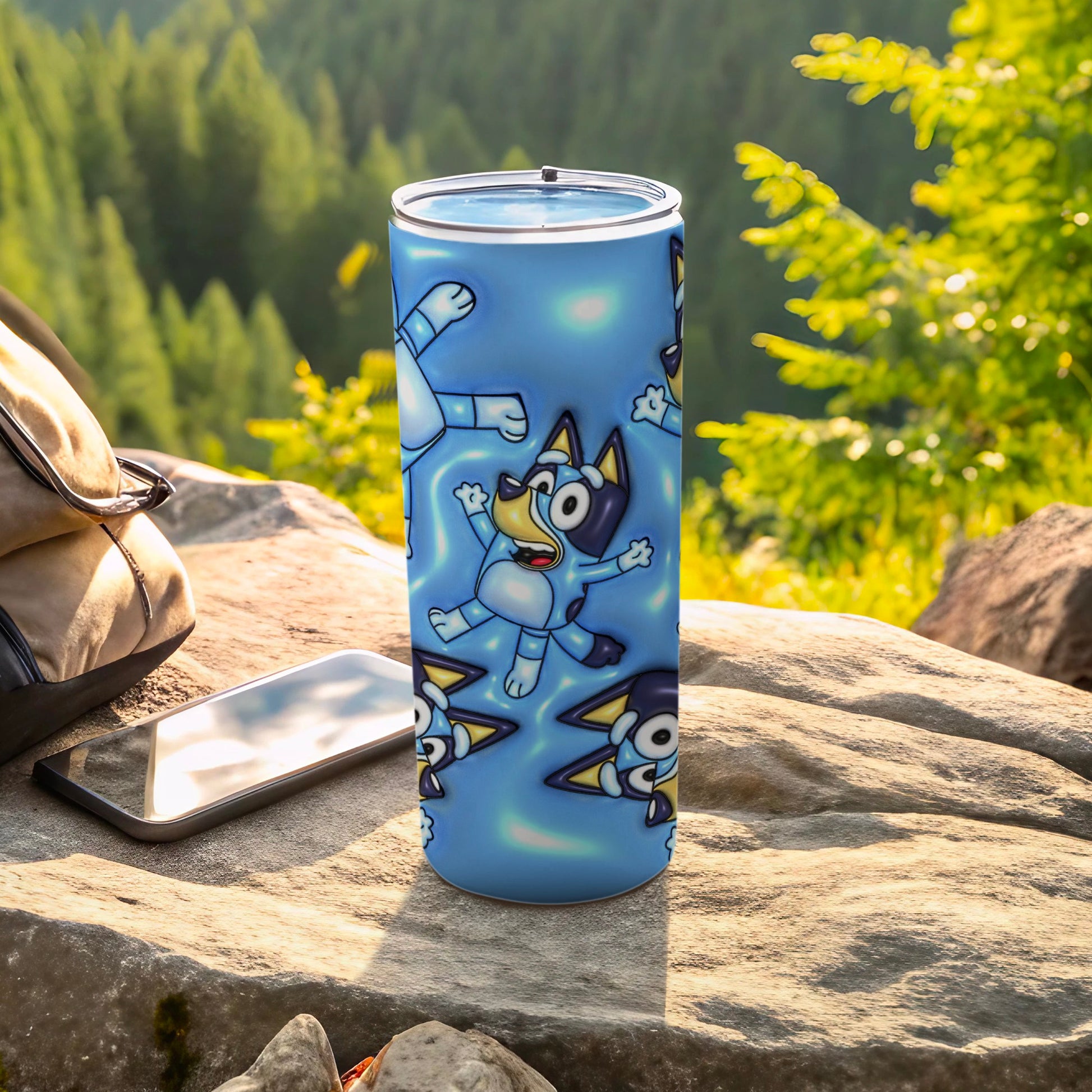 Bluey Character Pattern Design Tumbler for Kids