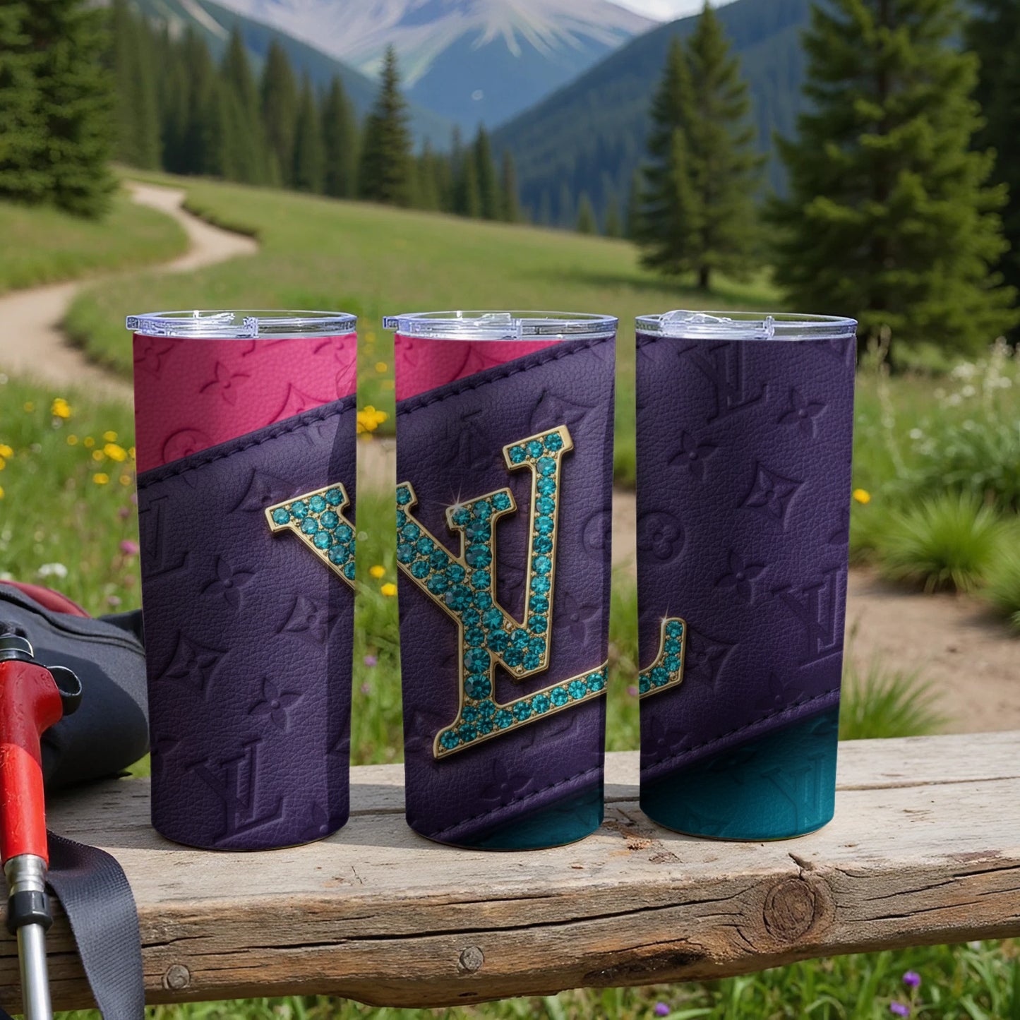 Stylish Designer Inspired Insulated Travel Tumbler Cup