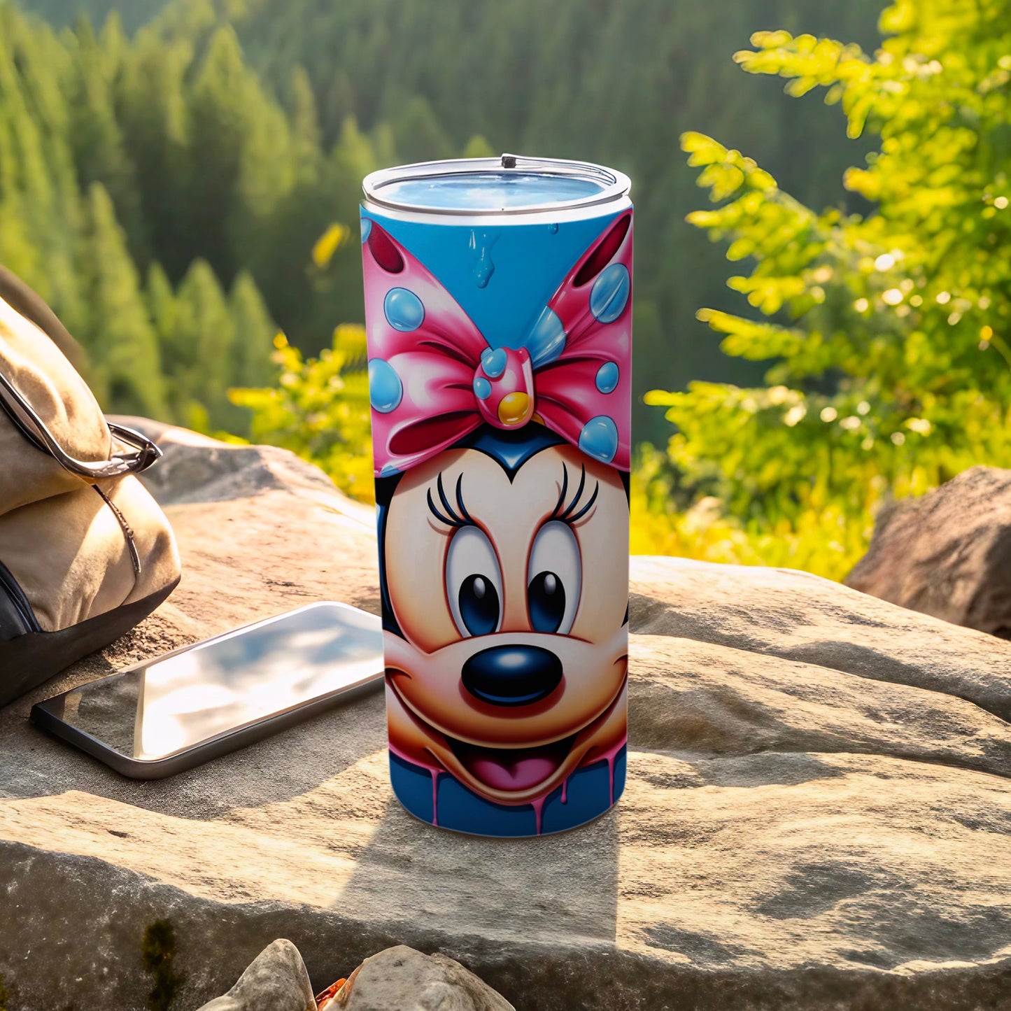 Cute Minnie Mouse Themed Tumbler for Outdoor Adventures