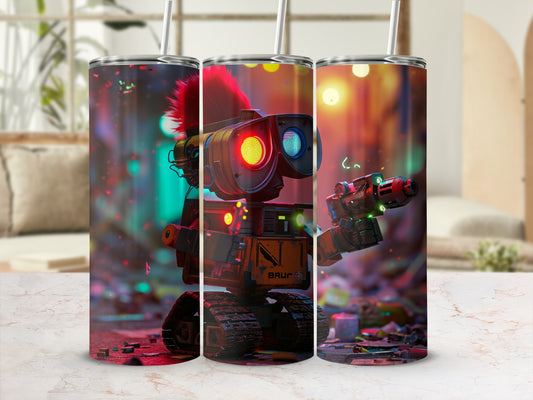 Colorful Robot Design Insulated Tumbler for Kids