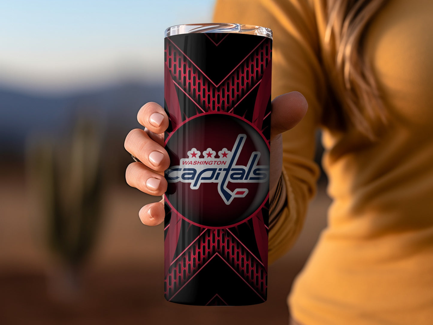 Washington Capitals Hockey Team Graphic Design Tumblers