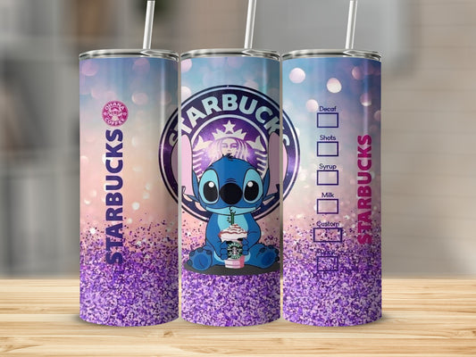 Cute Stitch Starbucks Design Tumbler for Coffee Lovers