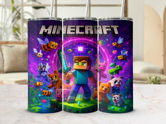 Colorful Minecraft Design Insulated Tumbler