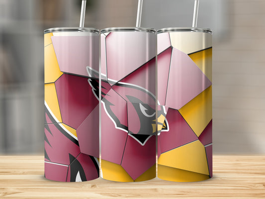 Cardinals Geometric Design Abstract Logo Tumblers