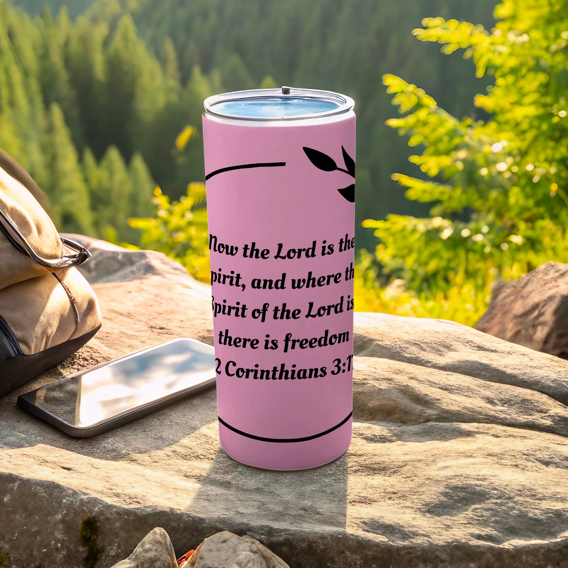 Inspirational 2 Corinthians Bible Verse Travel Tumbler