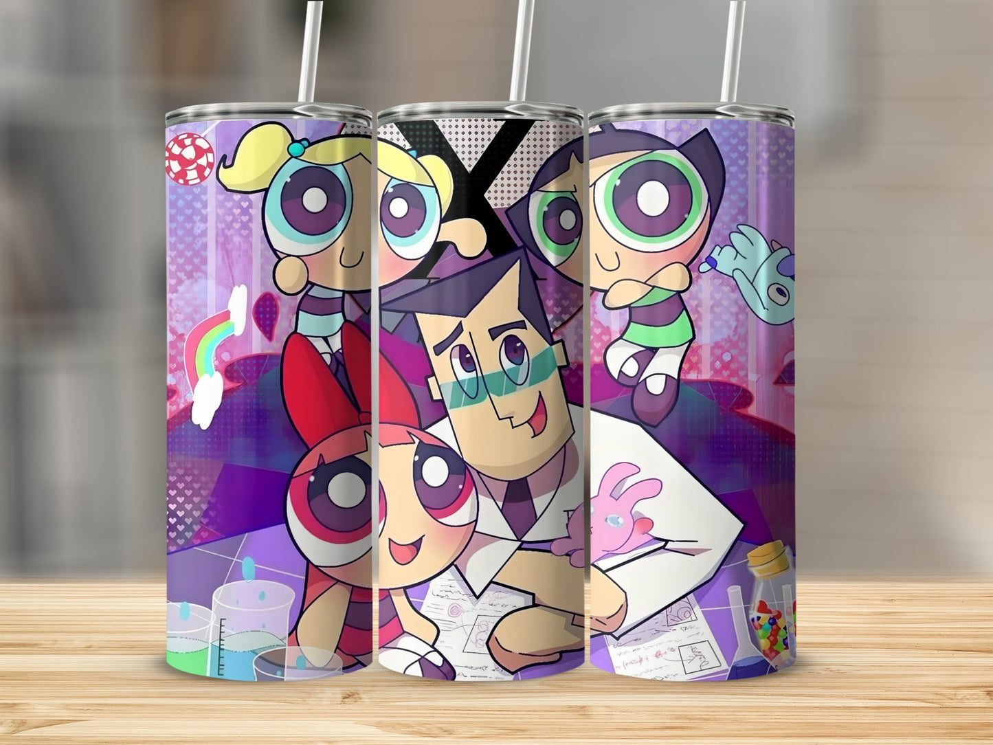 Cartoon Character Print Insulated Tumbler Cup Product