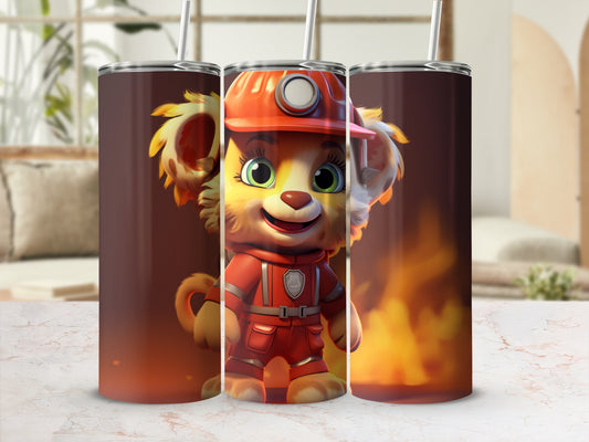 Fire Rescue Pup Character Artwork Insulated Drink Container product type