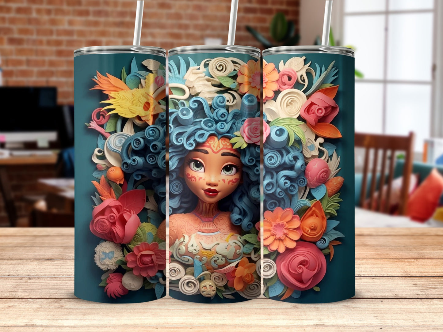 Beautifully Designed Tumblers With Colorful Artistry