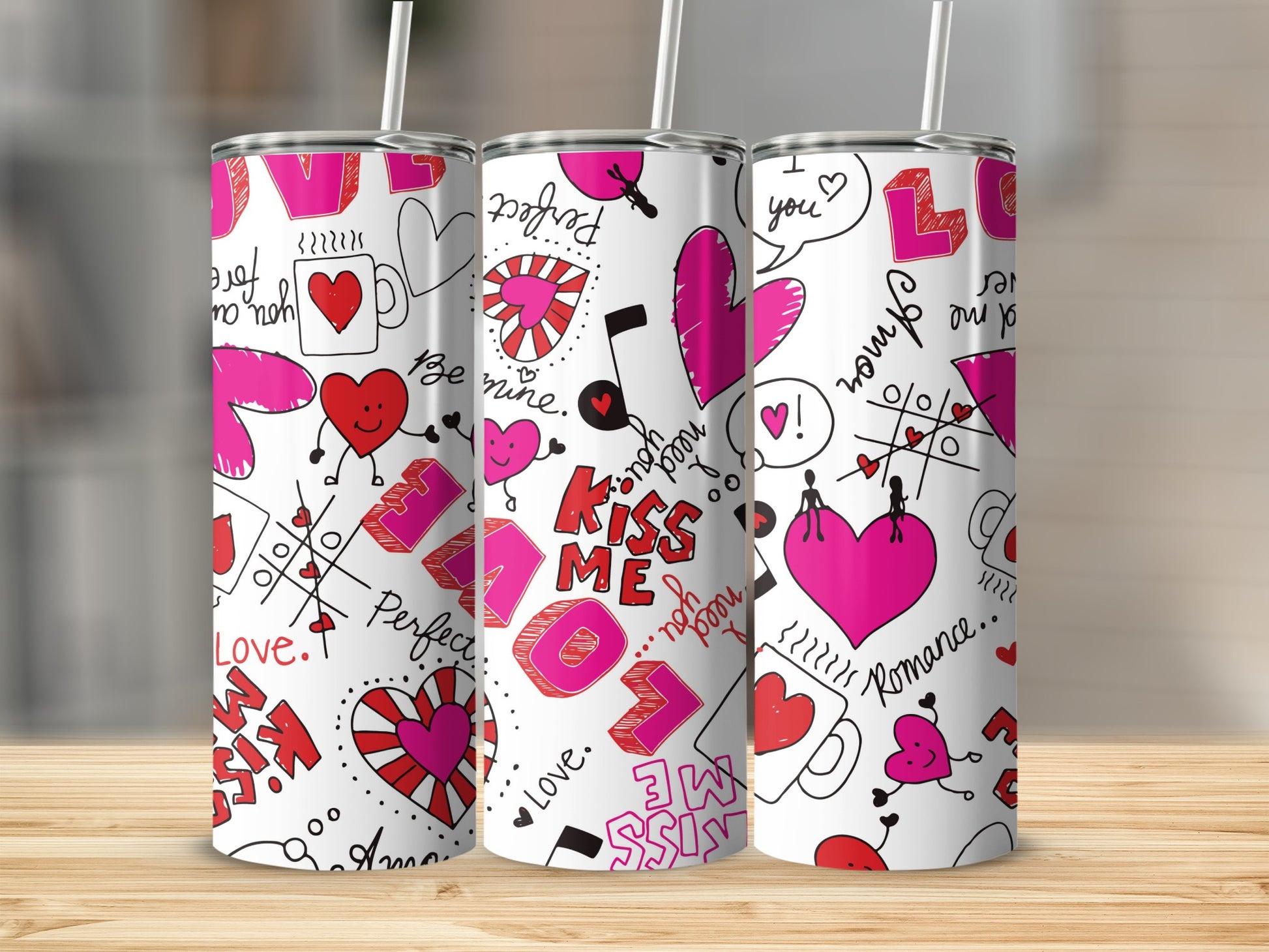 Colorful Romance Themed Drinkware Tumblers Product