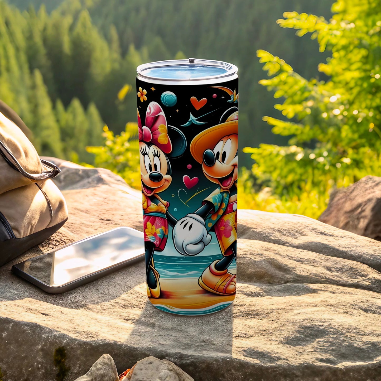 Adorable Minnie and Mickey Outdoor Tumbler